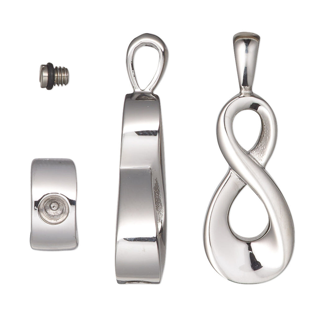 Cremation Jewelry: Single-Sided Infinity Watertight Chamber